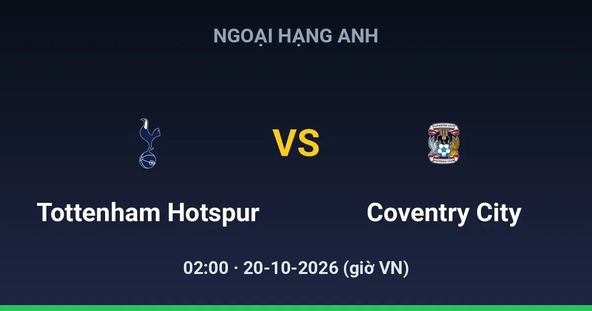 Tottenham Hotspur vs Coventry City